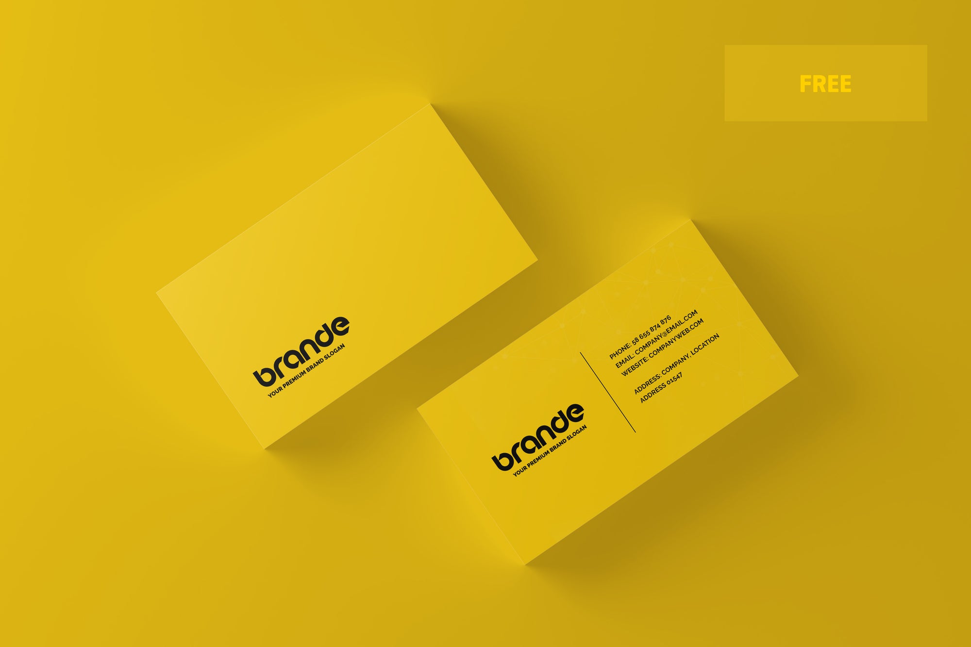 Simple and Minimal Business Card Mockup