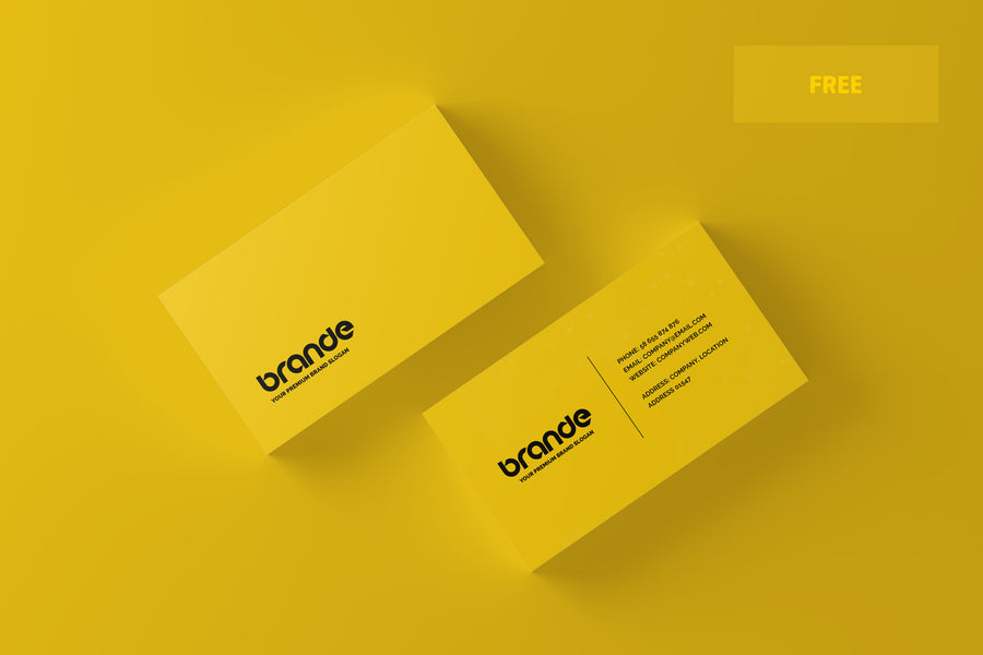 Simple and Minimal Business Card Mockup