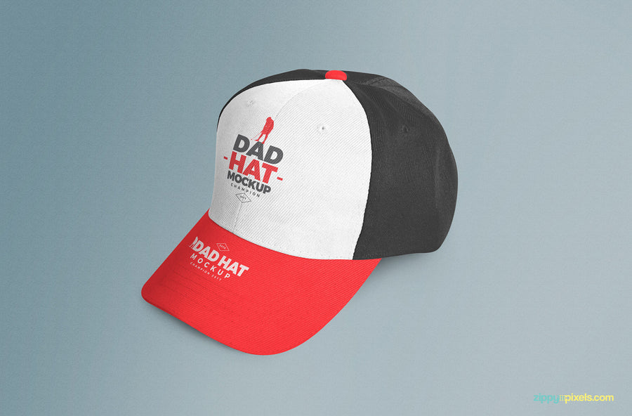 Customizable Dad Hat and Cap Mockup PSD