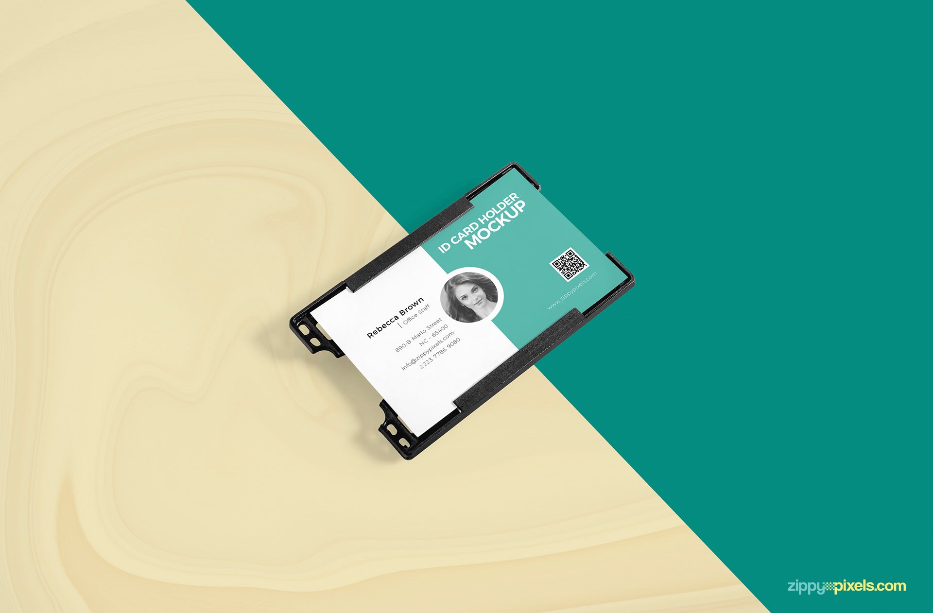 Business ID Card Holder Mockup