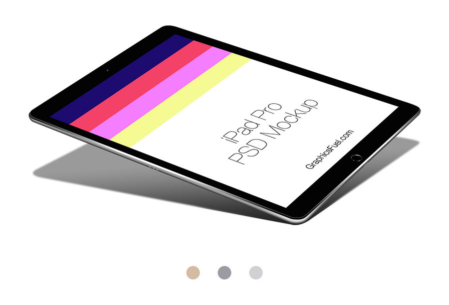 Floating iPad Pro PSD Mockup