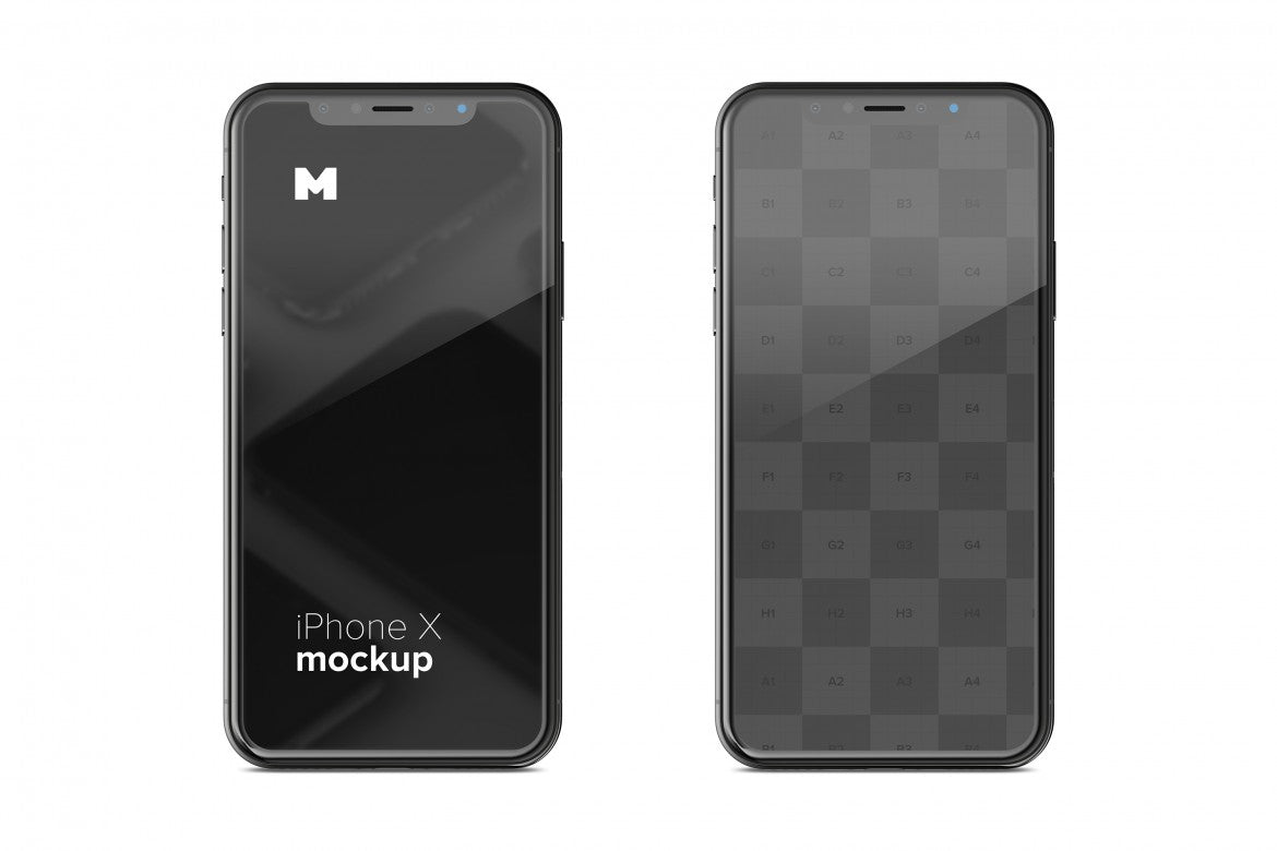 iPhone X Screen Front View (Mockup)
