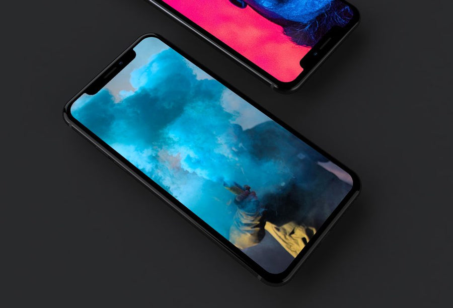 iPhone X Mockup or Dark