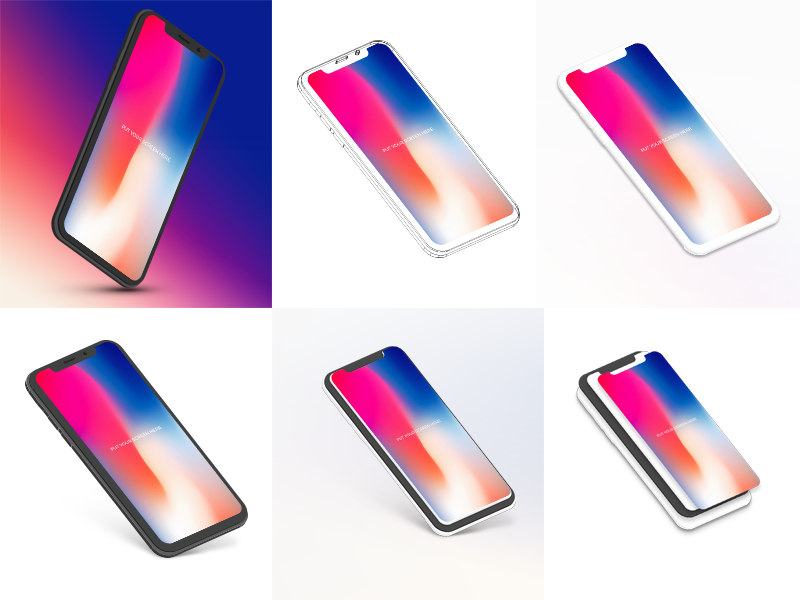 iPhone X Mockup Bundle