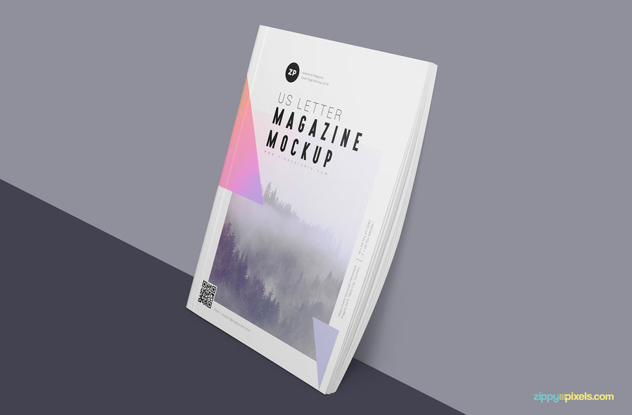 2 US Letter Magazine Mockups