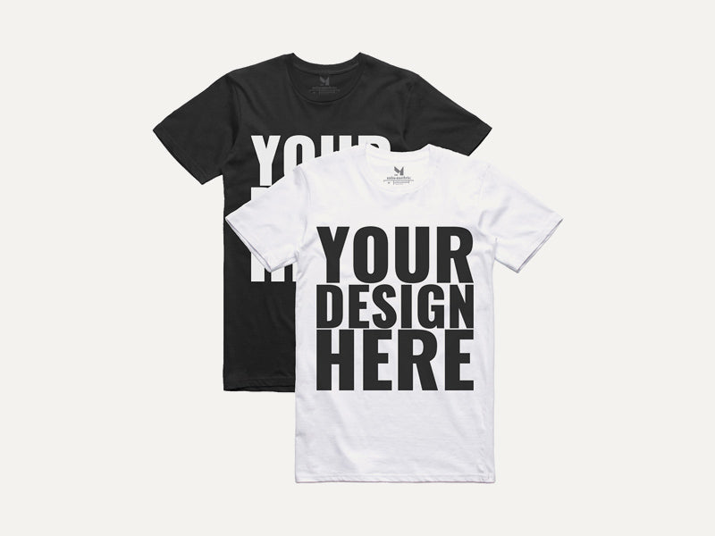 Premium Vector  Blank tshirts white and black vector templates for  presenting your apparel print design