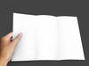 Trifold Brochure Mockup in a Hand