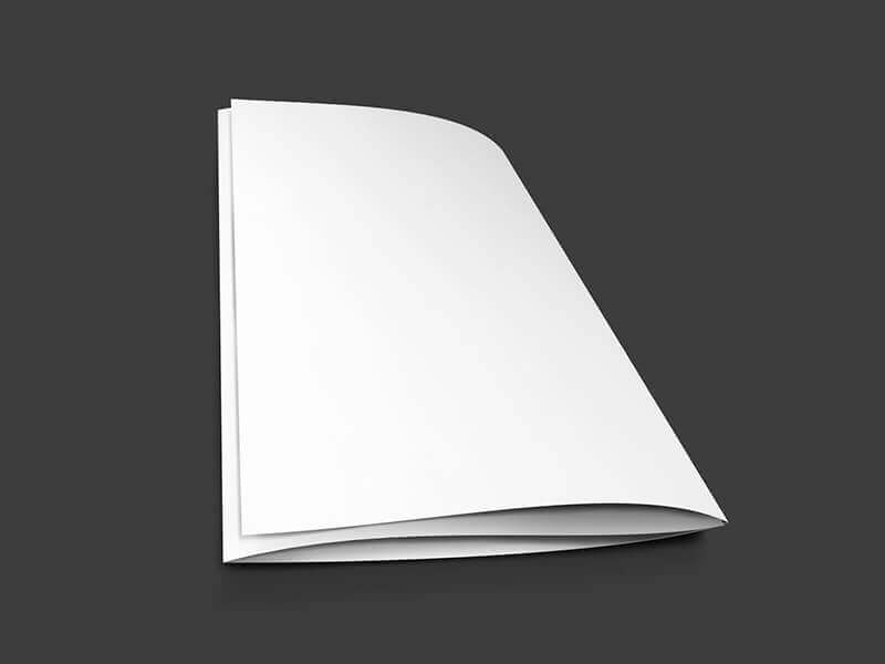 Trifold Brochure Mockup in a Hand