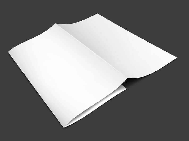 Trifold Brochure Mockup in a Hand