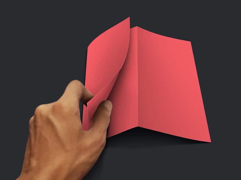 Z Fold Brochure Mockup