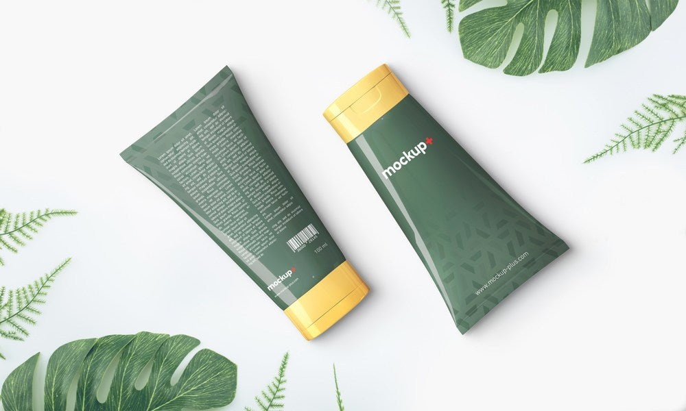 Cosmetics Cream Tube PSD Mockup