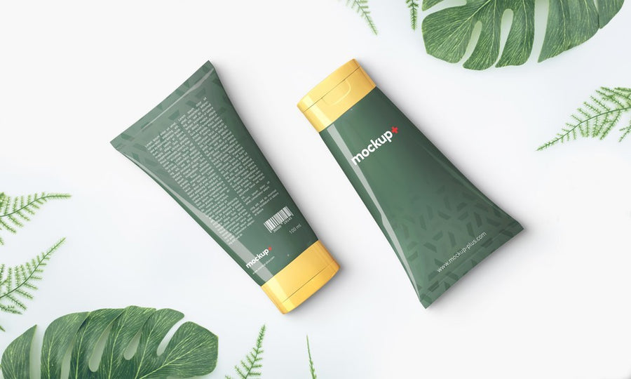 Cosmetics Cream Tube PSD Mockup