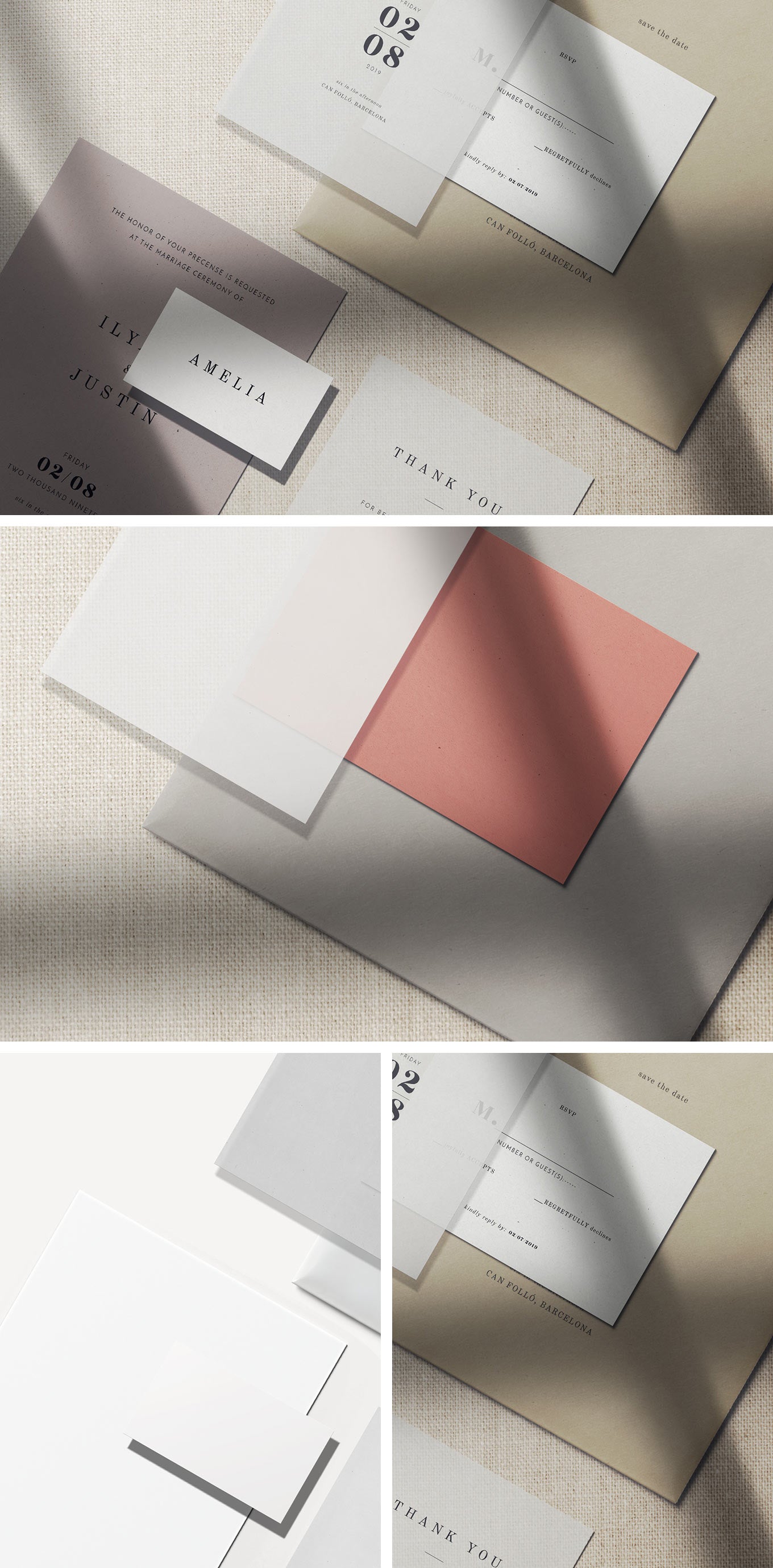 Paper PSD Mockup Scene