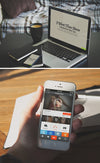 Macbook and iPhone Mockups in 2 Scenes