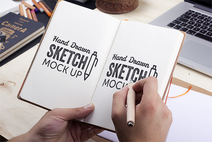 Writing to a Hand-Drawn Sketch Mock-Up