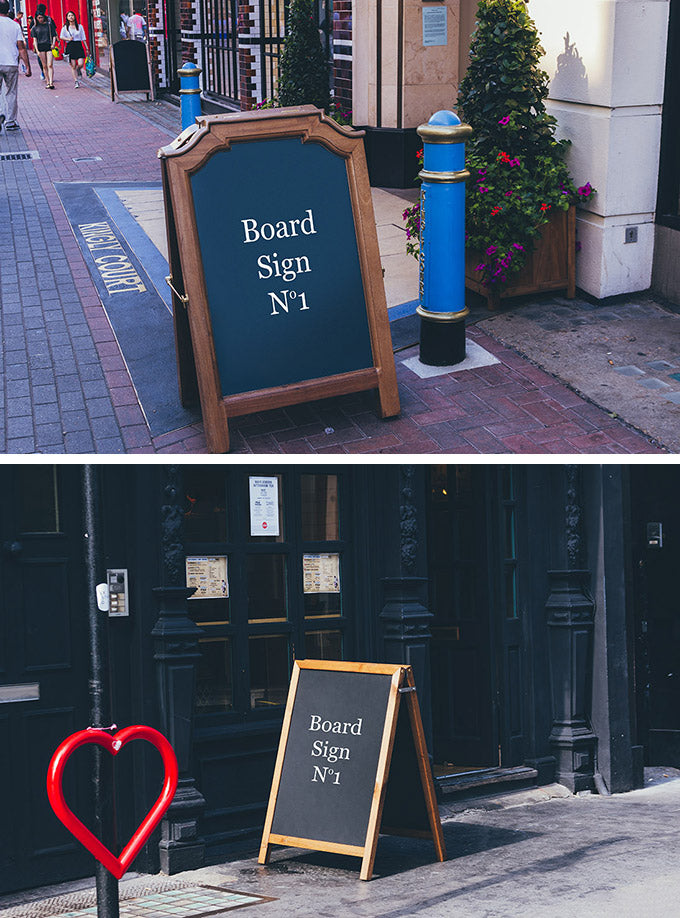 Super-Useful Restaurant Street Ad Sign Mockup