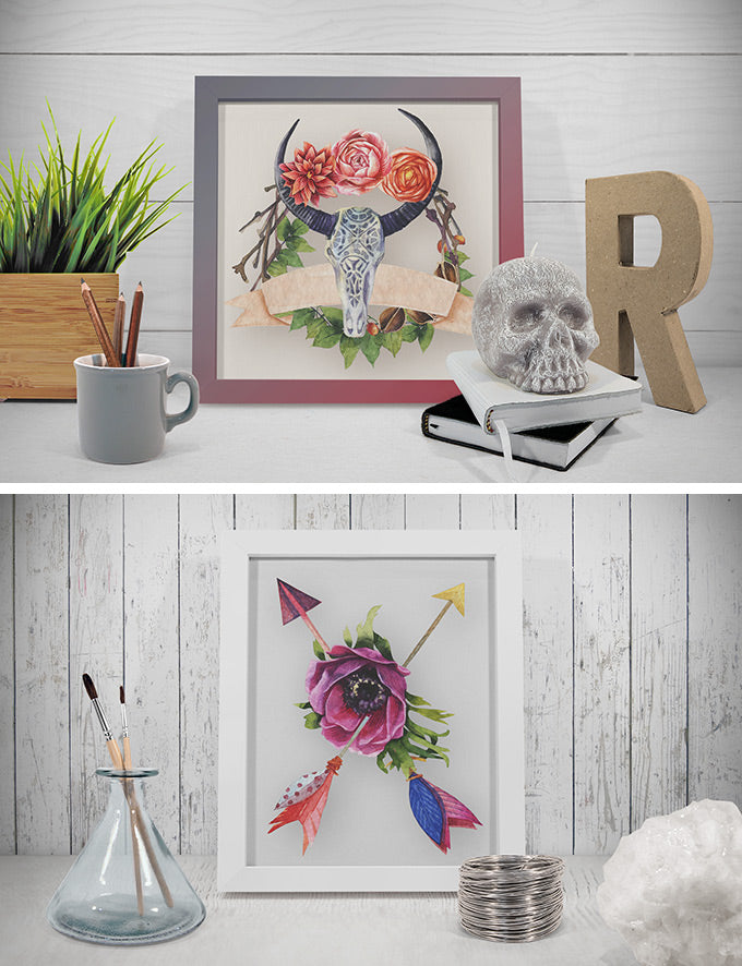 2 Authentic PSD Frame Mockup Scenes