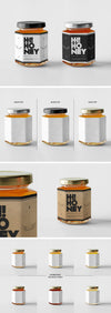 Super-Realistic Honey Jar Mockup