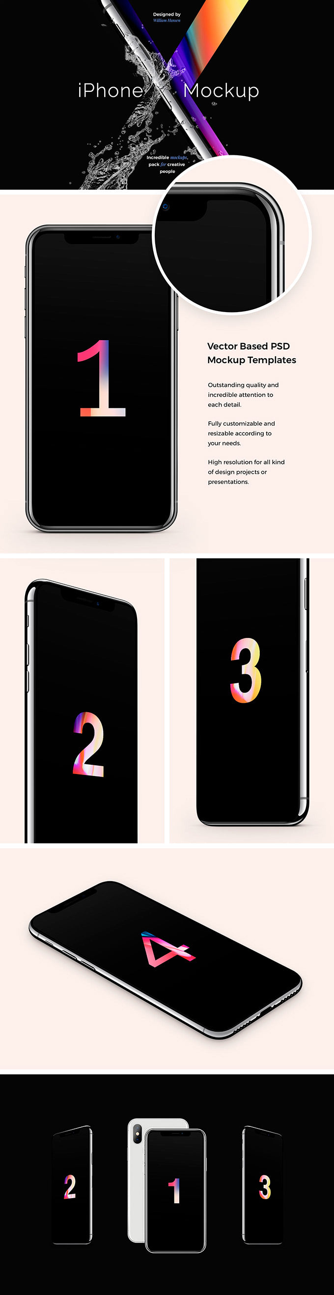 The Absolute Must-Have iPhone X Mockup Set