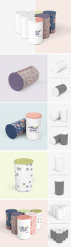 Tin Canister Mockup Set of Clean Designs