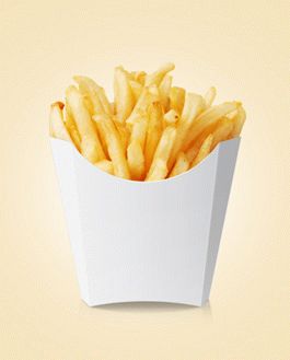 French Fries Packaging Mockup Psd
