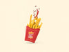 French Fries Packaging Mockup Psd