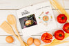 Fresh Tasty Foods Menu Book With Eggs And Tomatoes Psd
