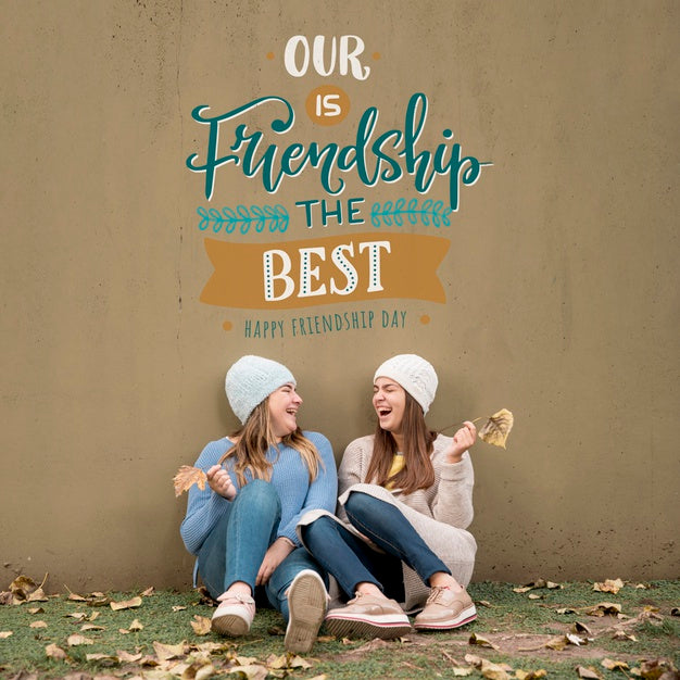 Friends Having Fun Together On Friendship Day Psd