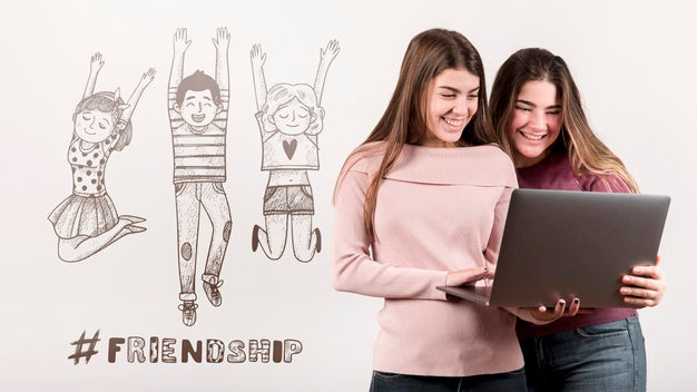 Friends Having Fun Together On Friendship Day Psd