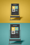 Front View Advertising Stand 24×36 Poster Mockup