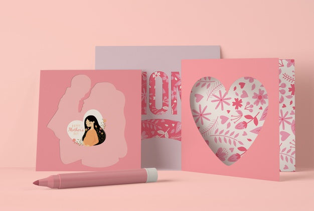 Front View Assortment For Mother'S Day With Scene Creator Psd