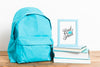 Front View Back To School Backpack With Frame Psd