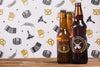 Front View Beer Bottles With Copy Space Psd