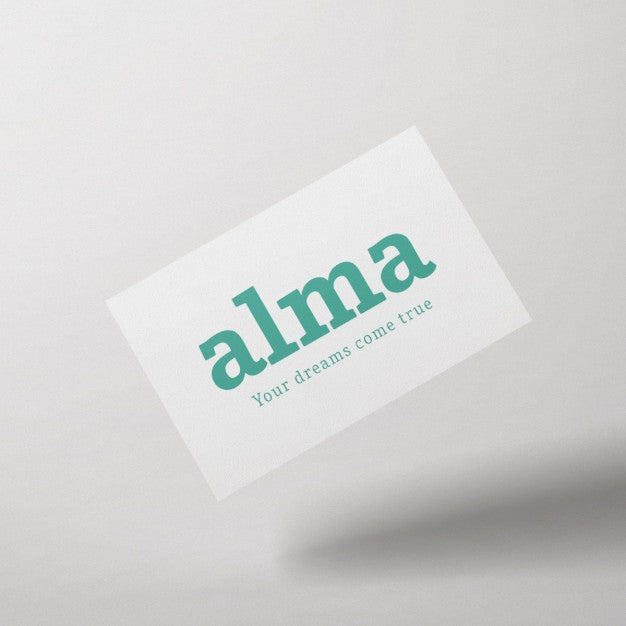 Front View Business Card Mock Up Psd