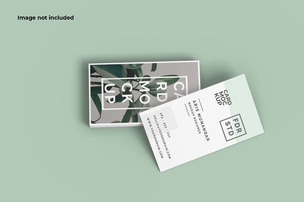 Front View Business Card Mockup Psd