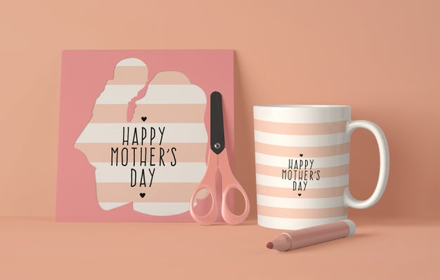 Front View Composition For Mother'S Day With Scene Creator Psd