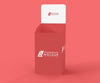 Front View Creative Red Exhibitor Mock-Up Psd