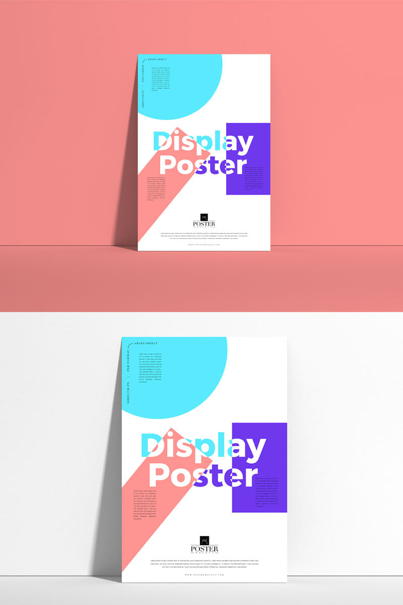 Front View Display Poster Mockup