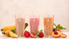 Front View Exotic Fruit Smoothie Beverages Psd