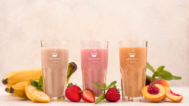 Refreshing Fruit Smoothie Mockups