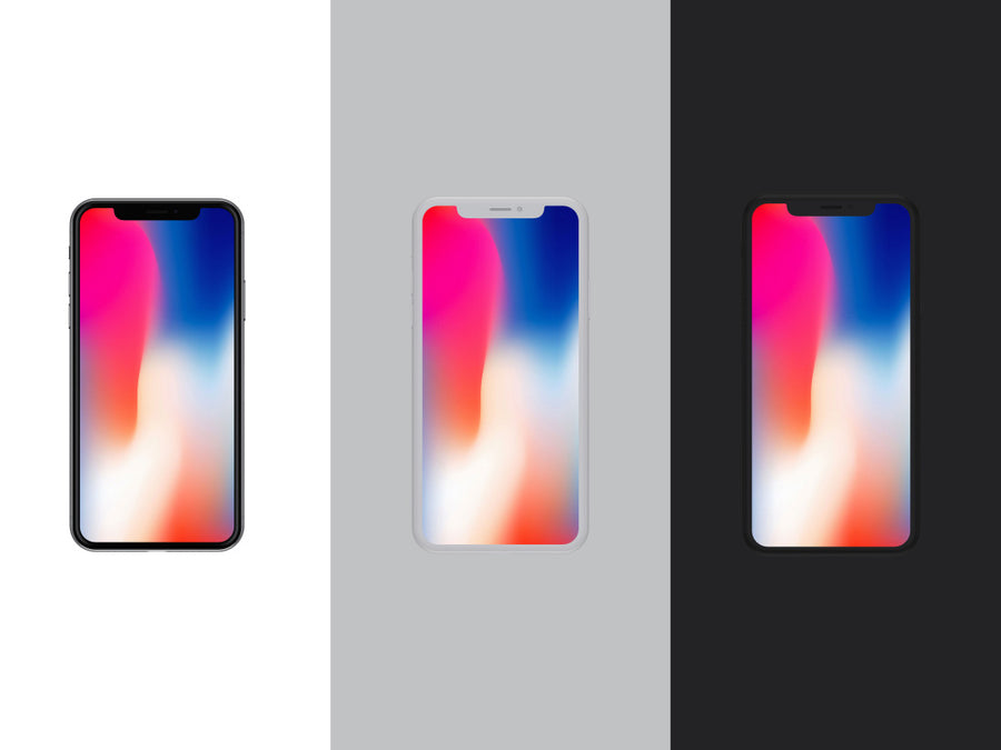 Front View Iphone X Mockup Vol.2