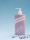 Front View Liquid Soap Bottle On Blue Background Psd