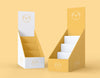 Front View Minimalist Yellow Exhibitors Mock-Up Psd