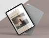 Front View Modern Tablet With Screen Mock-Up Psd