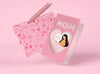Front View Mother'S Day Arrangement With Card Scene Creator Psd