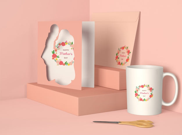 Front View Mother'S Day Composition Psd