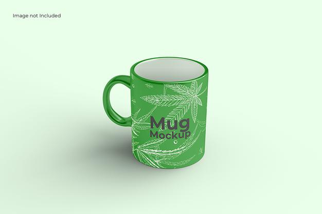 Front View Mug Mockup Psd