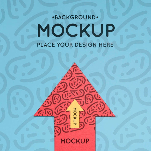 Front View Of Arrow Pointing Up Psd