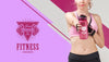 Front View Of Athletic Woman Holding Water Bottle Psd