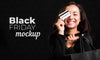 Front View Of Black Friday Concept Mock-Up Psd